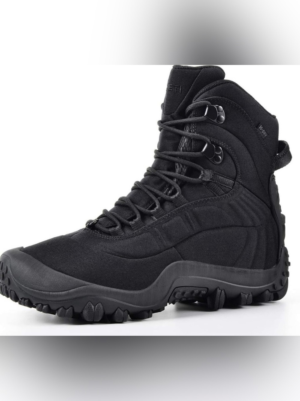 Men's Black Tactical Lace-Up Work Boot
